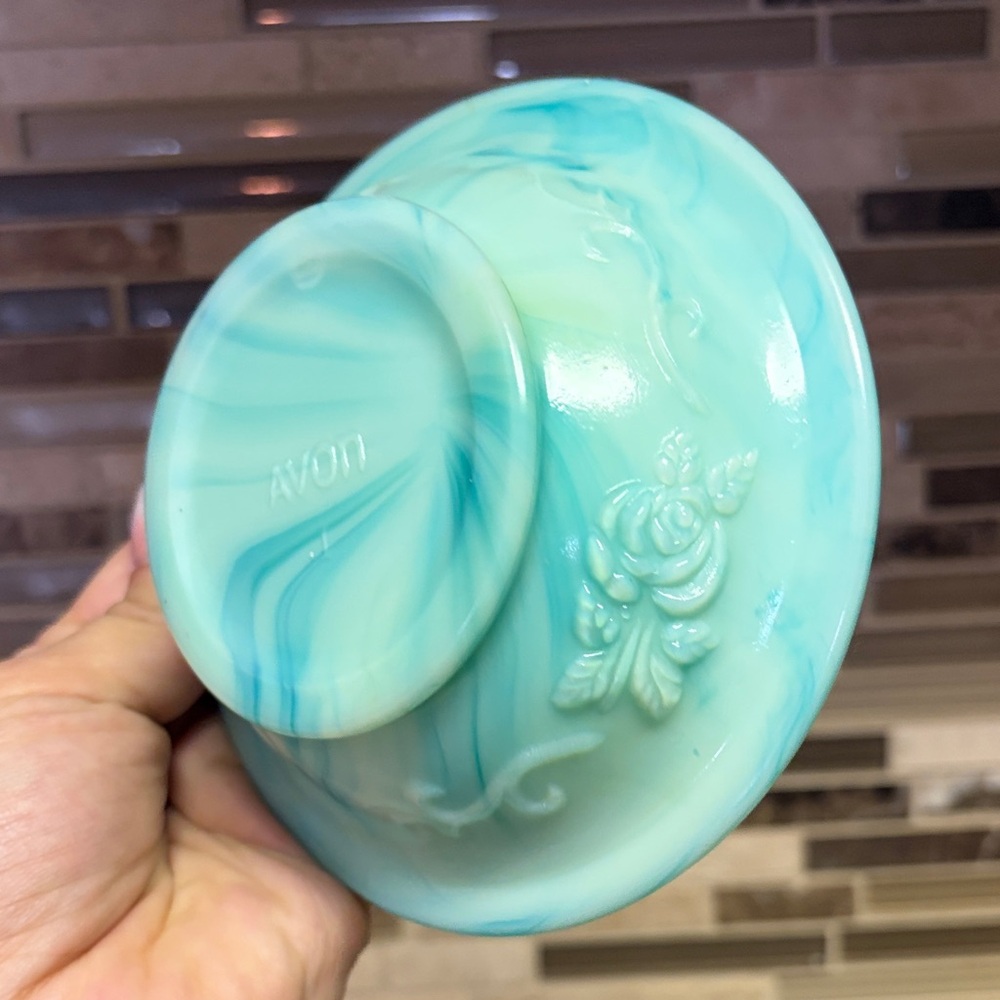 Avon Vintage Jade Mini Pitcher and Basin - Picture 13 of 14